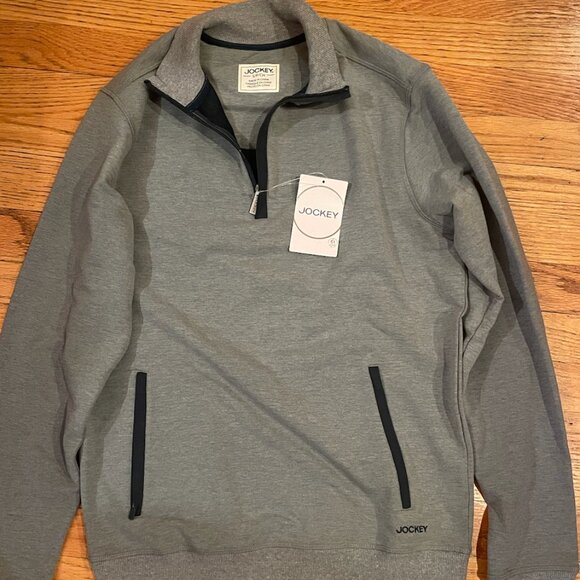 Mens Jockey grey half zip - Picture 1 of 3
